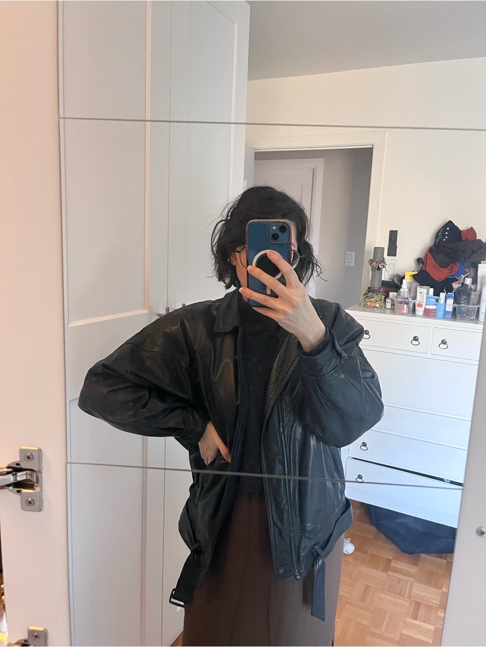 Vintage genuine leather jacket